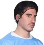 3P Black Hair Cap Stretchable Bouffant Caps/Cooking Caps, Hair net, Head Cover For For Kitchen Cooking Hospitality Industrial Office & Houses Hygiene (18 inch -100pcs) - Image 8
