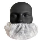 MR GLOVE DELIVERING MEDICAL SOLUTION WORLDWIDE Beard Cover with Elastic Headband, Facial Hair Net Protector, Universal Size, Pack of 100
