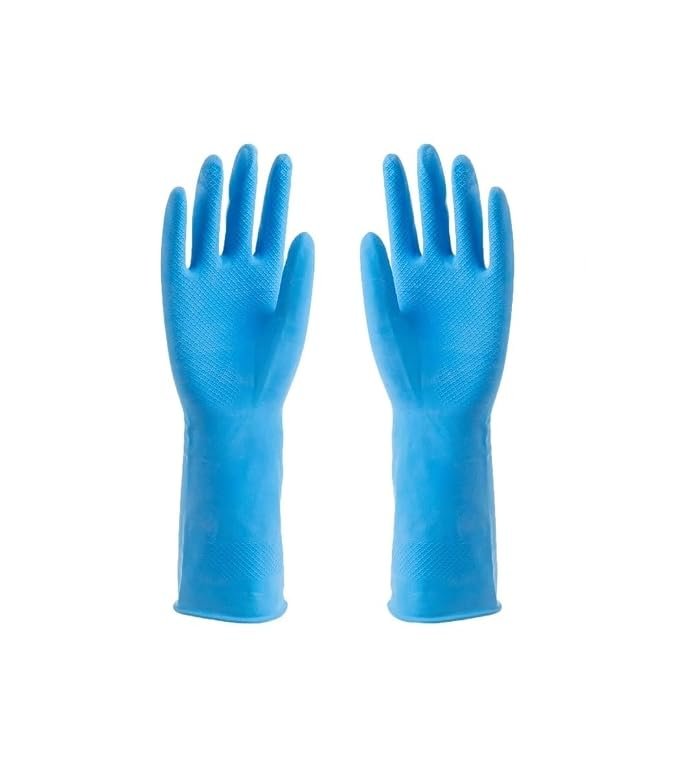 51PsTrhak-L._SX679_ Mr glove Household Rubber Gloves – Multipurpose, Blue, Size : M,L , 1 Pair - Image 1