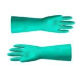 3P Reusable Green Latex Cleaning Gloves – Long Sleeve, Size : M,L , 1 Pair