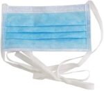 Mr Glove Non-Woven Fabric 3 Ply Tie Mask Breathable Surgical Anti Pollution with Internal Nose-pin Ultra Soft face mask, Disposable Mask (Blue, Without Valve, Pack of 100) for Unisex.