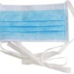 Mr Glove Non-Woven Fabric 3 Ply Tie Mask Breathable Surgical Anti Pollution with Internal Nose-pin Ultra Soft face mask, Disposable Mask (Blue, Without Valve, Pack of 100) for Unisex.