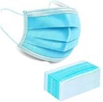 Mr Glove 3Ply Blue Non-Woven with Nose Pin and Soft Earloop Disposable FDA,ISO,WHO-GMP,CE Certified Three Layer Pharmaceutical Breathable Surgical Pollution Face Mask for Unisex (50pc)