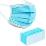Mr Glove 3Ply Blue Non-Woven with Nose Pin and Soft Earloop Disposable FDA,ISO,WHO-GMP,CE Certified Three Layer Pharmaceutical Breathable Surgical Pollution Face Mask for Unisex (50pc)