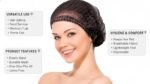 Disposable Combo – 100 Black 3-Ply Masks + 100 Bouffant Caps - Image 3