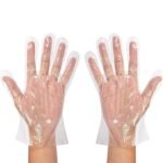 Mr Glove Disposable Plastic Gloves, Latex Free Powder Free Clear Polyethylene Hand Gloves Non-Sterile for Cleaning- Cooking, Hair Coloring, Dishwashing, Food Handling, Free Size.