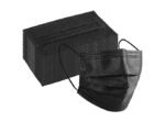Mr Glove 3-Ply Black Disposable Face Mask – Soft Earloop, Pack of 100