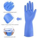 Mr glove Household Rubber Gloves – Multipurpose, Blue, Size : M,L , 1 Pair - Image 2