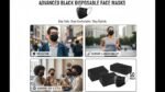Disposable Combo – 100 Black 3-Ply Masks + 100 Bouffant Caps - Image 6