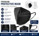 Mr Glove N95 Reusable Face Mask – 5 Layer, Black, Pack of 10 - Image 3