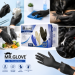Mr Glove Black Nitrile Examination Gloves – (Size : S,M,L), 100 Pcs - Image 6