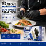 Mr Glove Black Nitrile Examination Gloves – (Size : S,M,L), 100 Pcs - Image 2