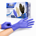 Mr Glove Blue Vinyl Examination Gloves – Powder-Free, Blue, 100 Pcs, (Size : S,M,L)