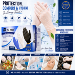 Mr Glove Clear Vinyl Examination Gloves – Powder-Free, Latex-Free, (Size : S,M,L), 100 Pcs - Image 6
