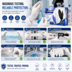 Mr GLove Powder Free Latex Medical Examination Disposable Gloves, Pack of 100Pcs (Size : S,M,L) - Image 7