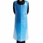 Mr GLove Disposable Plastic Apron – Water Resistant, Blue, Pack of 100